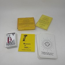 NON COLORATO! B.O.T.A. 1984 vintage Mazzo di 78 carte Costruttori dei Tarocchi Adytum con libro!