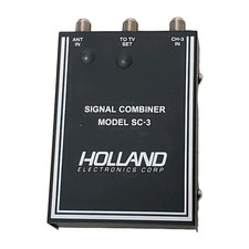 Holland Electronics SC-3 Signal Combiner Antenna Channel 3 Coaxial TV Switch Box