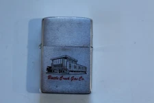 Vintage Zippo Advertising Lighter Battle Creek Gas Co. Michigan Collectible