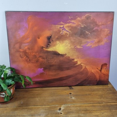 Mcm Pearson The Age Of Gold Print On Board Phychedelic 1972