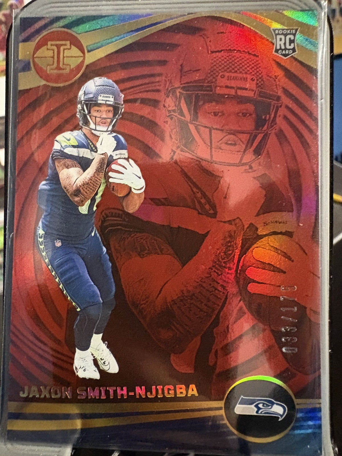 2023 Panini Illusions #91 Jaxon Smith-Njigba Red Trophy Collection #/175