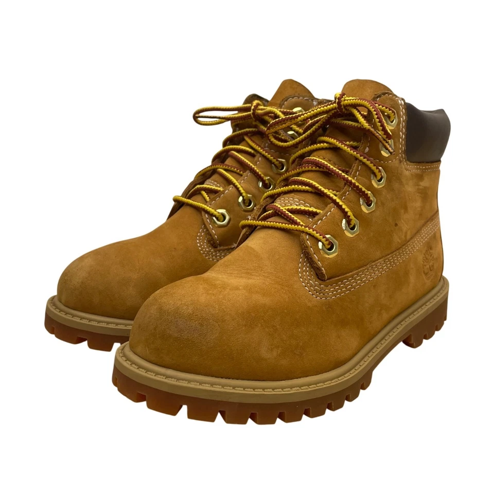 Timberland Toddler Brown Nubuck Rugged Soles Waterproof Lace-Up Boots Size 12 - Image 3 of 4
