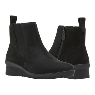Blondo $150 Shaya Black Suede Waterproof Ankle  Comfort Boots Size US 6.5 NEW