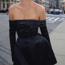 Elegant Black Off-Shoulder Dress (Little Black Dress)