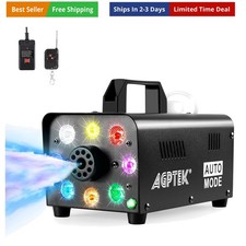 Fog Machine, 500W Portable Led Smoke Machine with Lights Red, Blue, Green  W...
