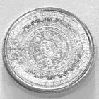 1/10th oz Aztec Calendar .999 Fine Silver Round Bullion Golden State Mint - 04