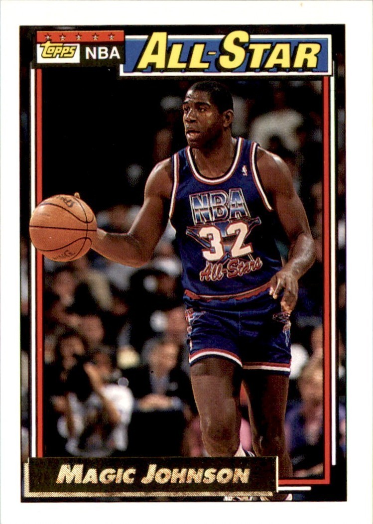1992-93 Topps Gold Magic Johnson Los Angeles Lakers #126