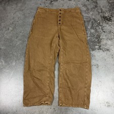 We The Free Free People Womens Size 30 Brown Wide Leg Button Fly Pants Canvas