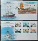 z(JER-267) JERSEY 2008 FDC set of (2) "Naval Connections II"  ( ALL pictured)