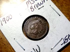 Very Nice 4 Diamonds Brilliant Uncirculated 1900 Indian Head Penny #1 D15