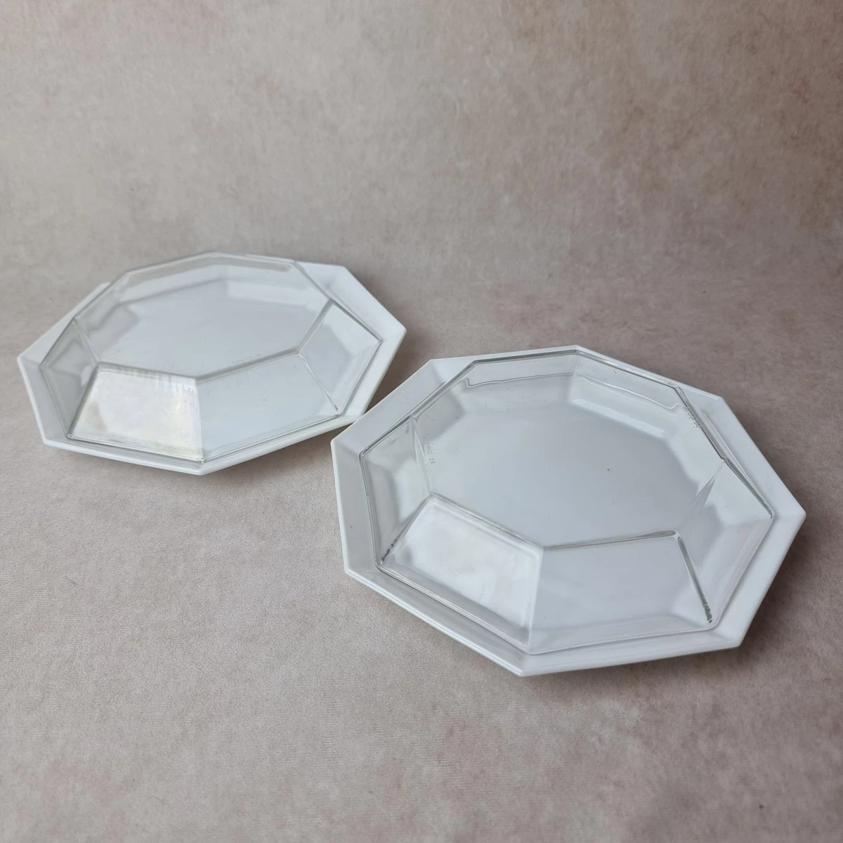 6 ASSIETTES DESSERT vereco arcoroc ARCOPAL 110223 Marron Verre - Vendu