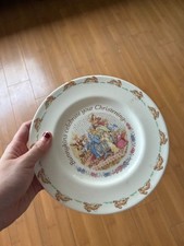 Royal Doulton Bunnykins Christening Plate 20cm