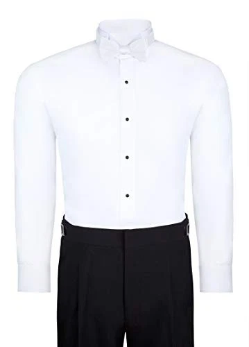  Pajarita de satén con corbata automática para hombre - Esmoquin de seda sintética para boda blanco Foto 3 de 4