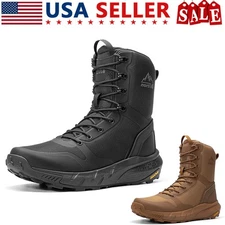 Men's Military Tactical Boot Lightweight Boots Motorcycle Combat Hiking Boots