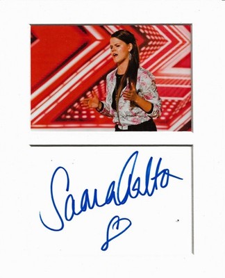 Saara Aalto X Factor signed original authentic Autogramm Unterschrift UACC RD MS COA