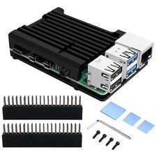 Case for Raspberry Pi 4B, Pi 4 Armor with Aluminum Heatsink