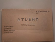 Tushy Classic 3.0 Bidet in White/Bamboo, New In Box