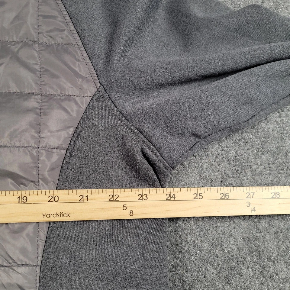 Orvis Jacket Mens XL Gray Quilted Fleece Hybrid Full Zip Outdoor Warm Casual - Image 4 of 4