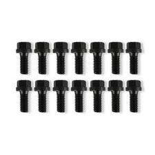 Mr. Gasket 976 Header Bolts - 5/16-18 x 3/4 Inch Hex Head - Black Oxide