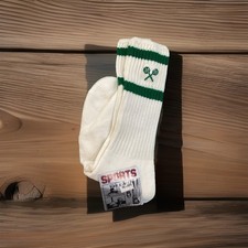 Vintage Tennis Crew Socks