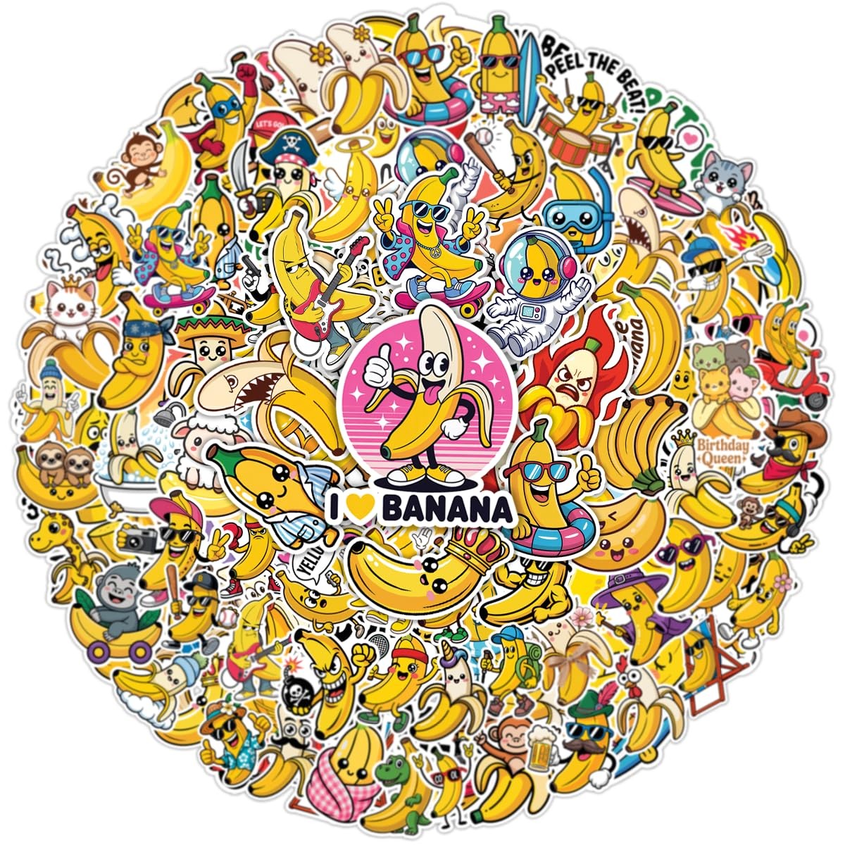 DottiFy Funny Banana Stickers, Banana