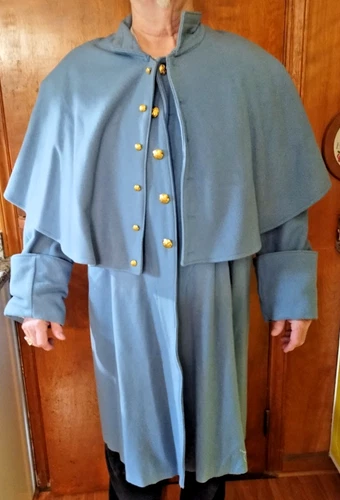 Civil War Reenactor Confederate Gray Great Coat 48
