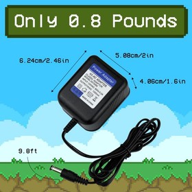 for NES Power Supply 9V1300mA AC Adapter， with Nintendo NES Game Console MW41...