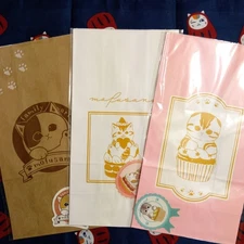 Mofusand FamilyMart limited not for sale sticker included gift bag 3 piece set c