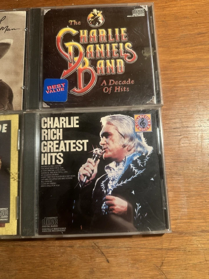 Lot Of 4 Country Classics CDs Charlie Daniel’s, David Allan Coe, & Charlie Rich - Image 4 of 4