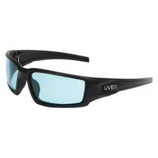Hypershock, Safety Glasses, HydroShield(R) Anti-Fog, SCT-Blue Lens, Black Frame,