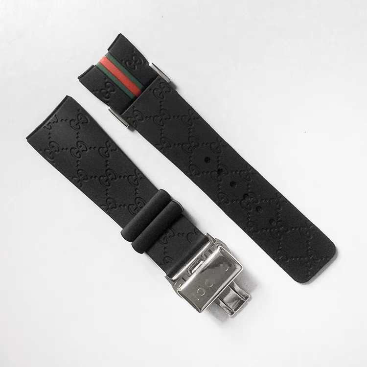 26MM Fit For I-Gucci Rubber replacement Watch Strap Digital Men's