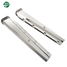 30" Steel Straight Mud Flap Hanger 1 1/8 Bolt For Semi Truck Tapered Stainless