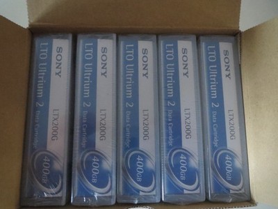 Sony LTO Ultrium 2, LTX200G, 400 GB, 5 Stück, neu/versiegelt/OVP
