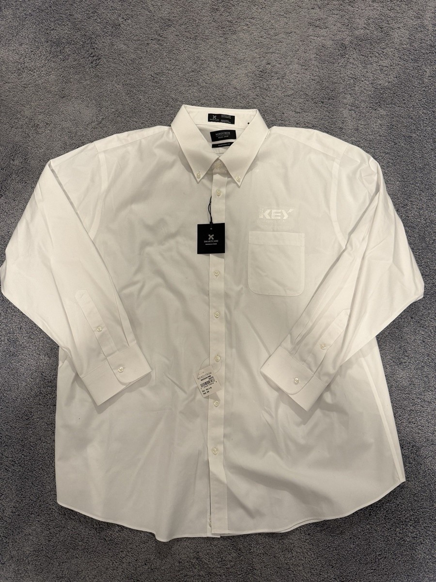 Nordstrom Men's Shop White Cust Logo Trad Fit Smartcare Dress Shirt Size 18.5/35 | eBay Nordstrom Men's Shop White Cust Logo Trad Fit Smartcare Dress Shirt Size 18.5/35 | eBay