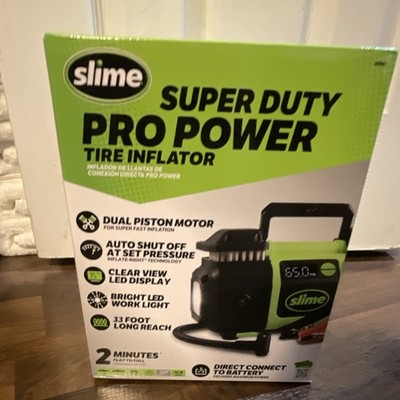 Slime Super Duty Pro Power Tire Inflator Dual Piston Motor #40083
