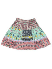 Matilda Jane Girls Size 12 Skirt Floral Patchwork Boho Multicolor