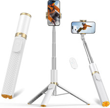 62" Phone Tripod Selfie Stick, Tripod for iPhone with Remote, All-in-1 Cell Ph