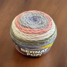 Bernat Pop Yarn PURPLE MORNING #84047 Blue Gray Mulberry Lavender 5 oz.