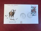 TAAF FSAT FRENCH ANTARCTIC 1985 FDC MOUFLON CORSICAN SHEEP 01