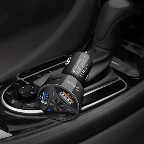 2USB+ PD 20W Type-C Car Charger Fast Adapter For Samsung iPhone 12 13 Pro Max - Picture 6 of 12