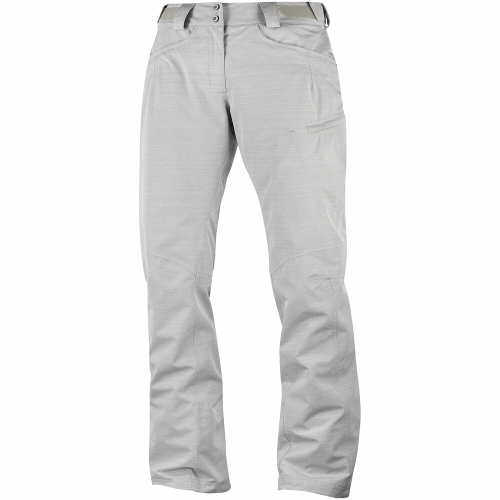 Salomon Fantasy Pant pantaloni da sci da donna pantaloni da snowboard pantaloni da sci sport invernali grigi nuovi
