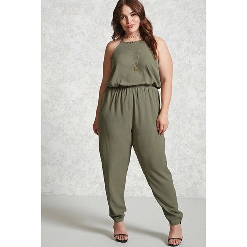 Forever 21+ Jumpsuit Romper Halter-Top 