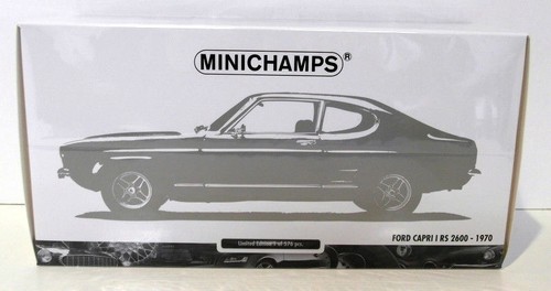 Minichamps Maßstab 1:18 Diecast - 150 089075 Ford Capri MK1 RS 2600 1970 Grn Blk - Bild 5 von 5