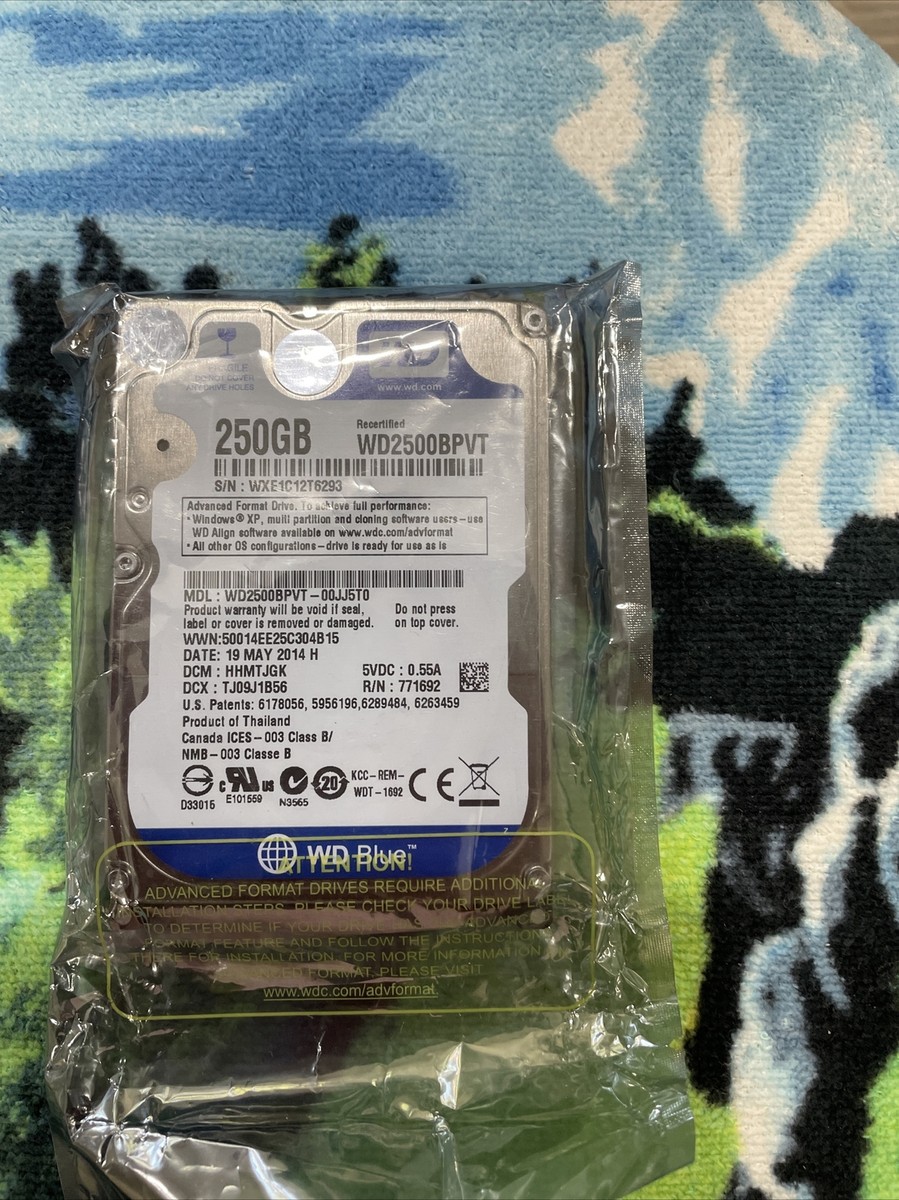 WD WD2500BPVT【正常】15884h WD2500BPVT Western Digital BLUE 250GB 5.4K RPM 3Gb/s 2.5