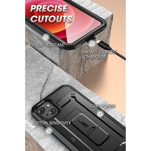 SUPCASE pour iPhone 13 mini 5,4 pouces (2021) Unicorn Beetle Pro étui robuste - noir - Photo 8 sur 9