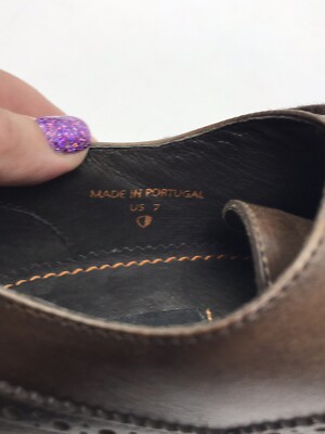 Ben Sherman Julius Mens 7 Full Brogue Wingtip Oxford Dress  display picture 3