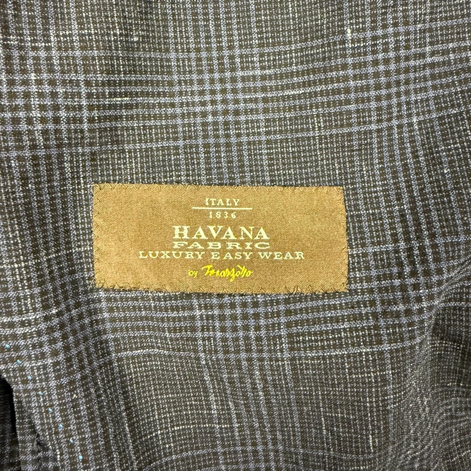 Blazer Ibiza Hombre 46R Azul Marino Lana Mezcla Lino Casio Dos Botones Italia Usado en Excelente Condición Foto 3 de 4