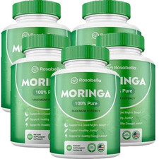 Rosabella Moringa Powder Capsules, 800mg of P...