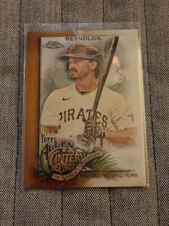 2022 Topps Chrome Allen & Ginter Bryan Reynolds Gold Refractor 49/50 - Image 2 of 4