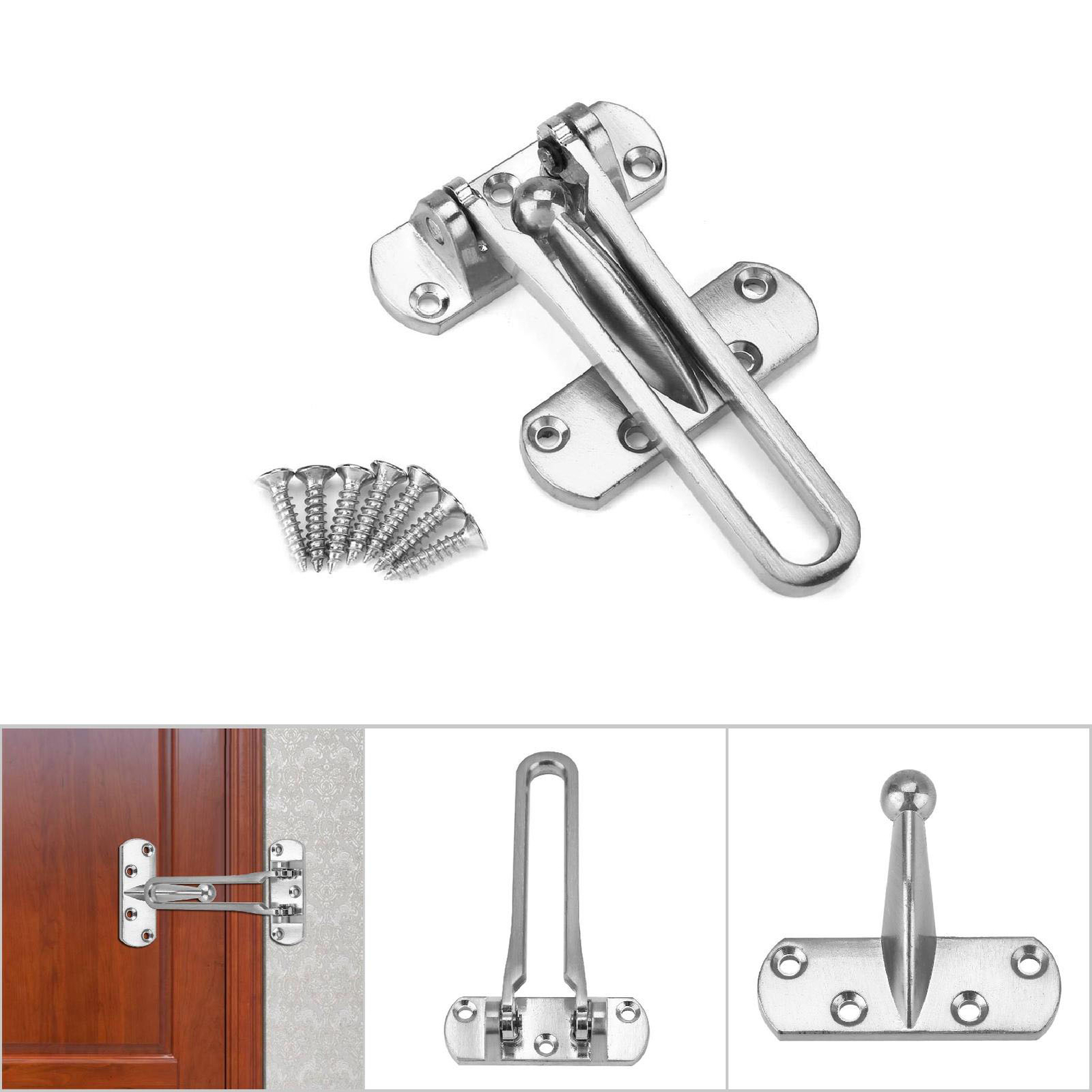 Heavy Duty Zinc Alloy Safety Guard Security Door Lock Latch For Home